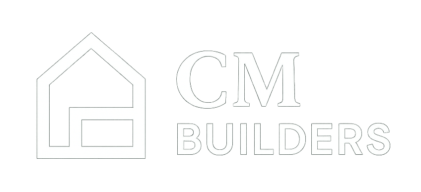 cm builders logo white